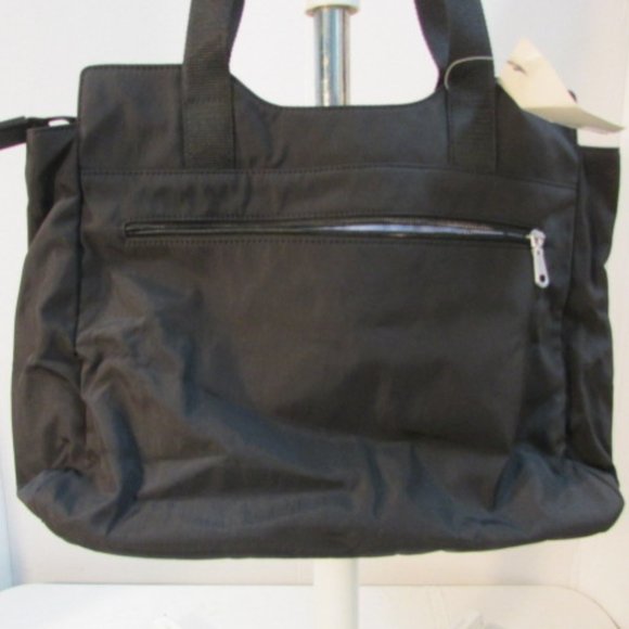 Beside-U Black Nylon Satchel Tote - NWT - Picture 3 of 10